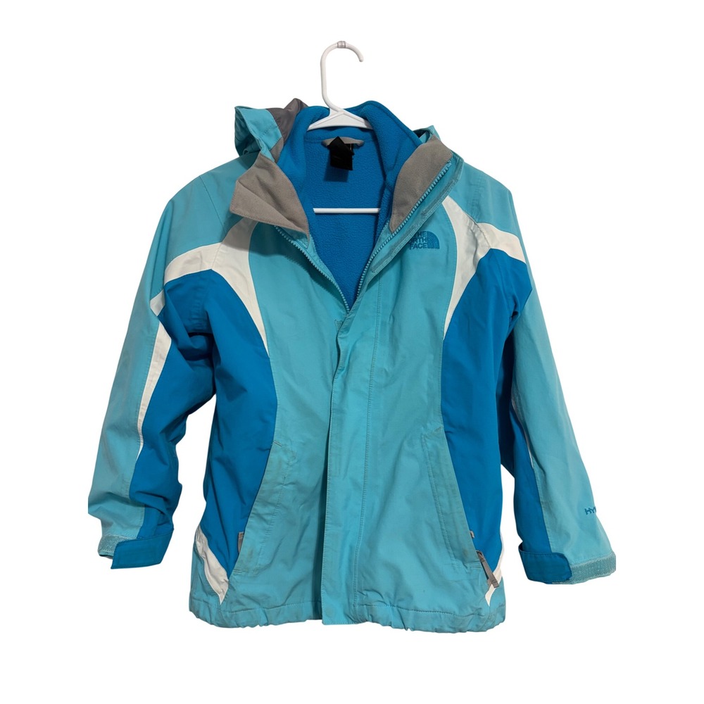 The North Face‎ Girls Triclimate 3-in-1 Jacket Blue Colorblock HyVent M 10/12